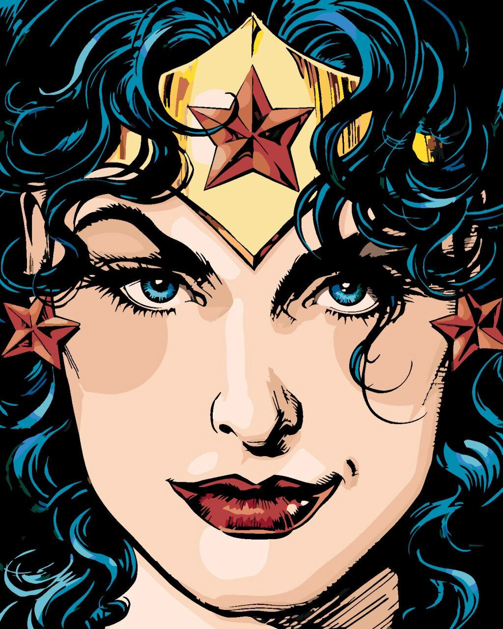 Peinture par numéros Zuty Peinture par numéros Couverture de la bande dessinée Wonder Woman