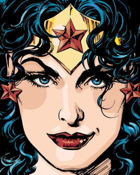 Peinture par numéros Zuty Peinture par numéros Couverture de la bande dessinée Wonder Woman - 1