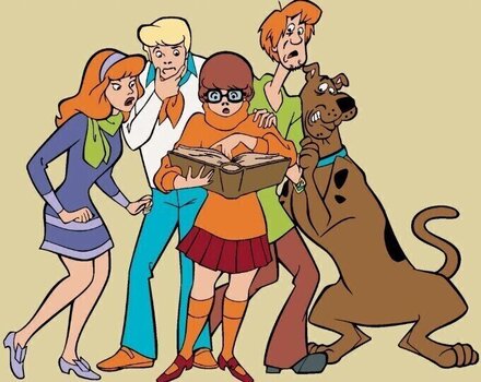 Picturi pe numere Zuty Picturi pe numere Shaggy, Scooby, Daphne, Velma și Fred (Scooby Doo) - 1