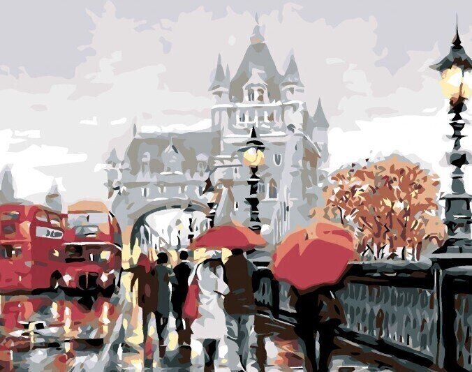 Picturi pe numere Zuty Picturi pe numere O plimbare pe Tower Bridge (Richard Macneil)
