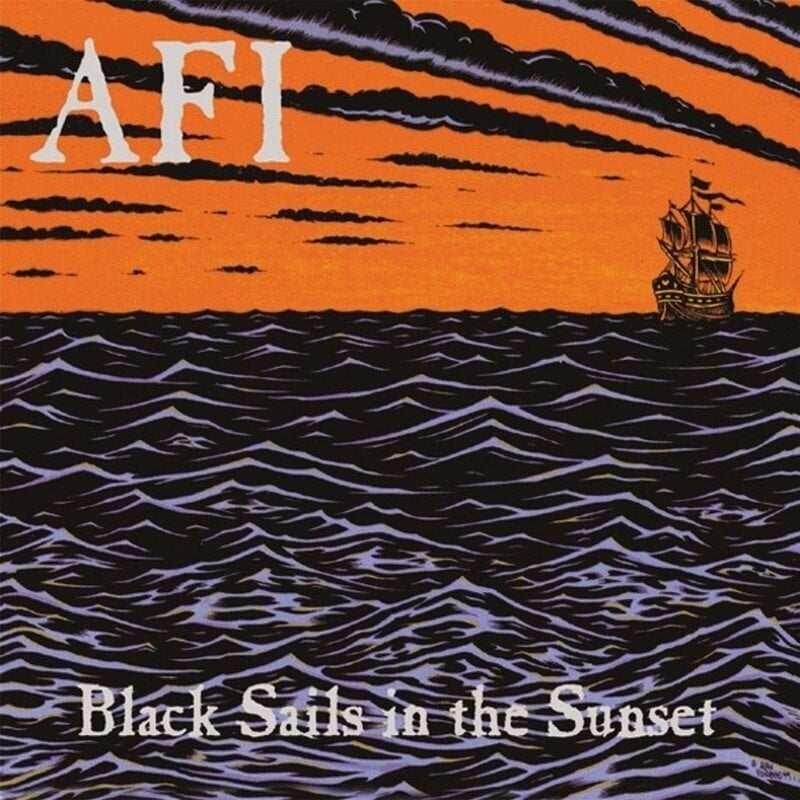 Vinylskiva AFI - Black Sails In The Sunset (25th Anniversary) (Orange Coloured) (LP)