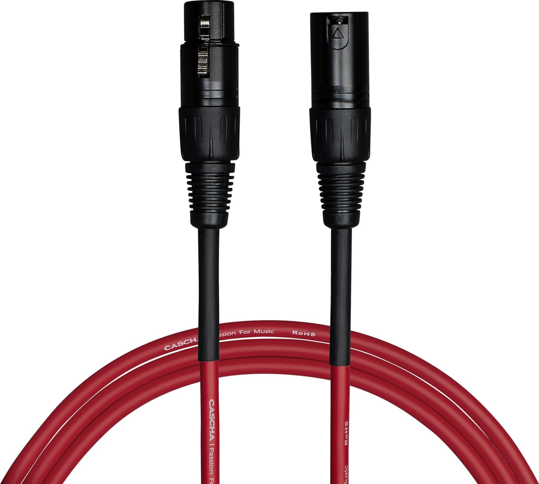 Cable de micrófono Cascha Standard Line Microphone Cable Rojo 9 m Cable de micrófono