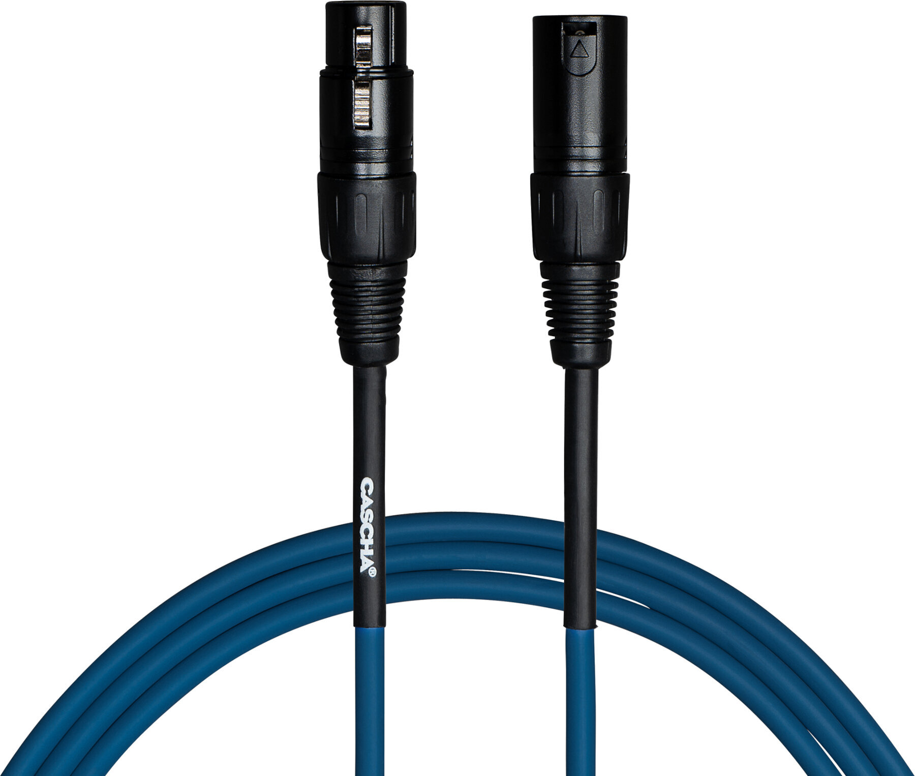 Cable de micrófono Cascha Standard Line Microphone Cable Azul 2 m Cable de micrófono