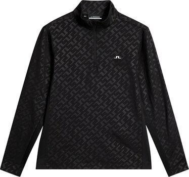 Kapuzenpullover/Pullover J.Lindeberg Luke Deboss Mid Layer Bias Bridge Black XL Sweatshirt - 1