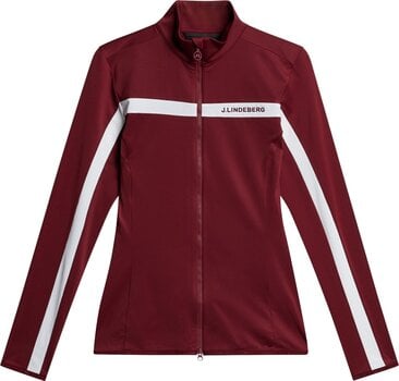 Tröja J.Lindeberg Seasonal Janice Mid Layer Cabernet XL Collegepaita - 1