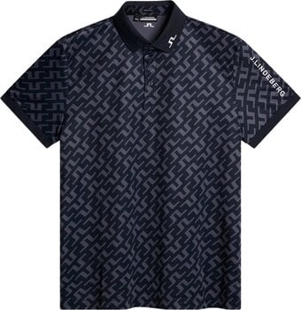 Polo Shirt J.Lindeberg Tour Tech Regular Fit Print Bias Bridge Navy 2XL Polo Shirt - 1