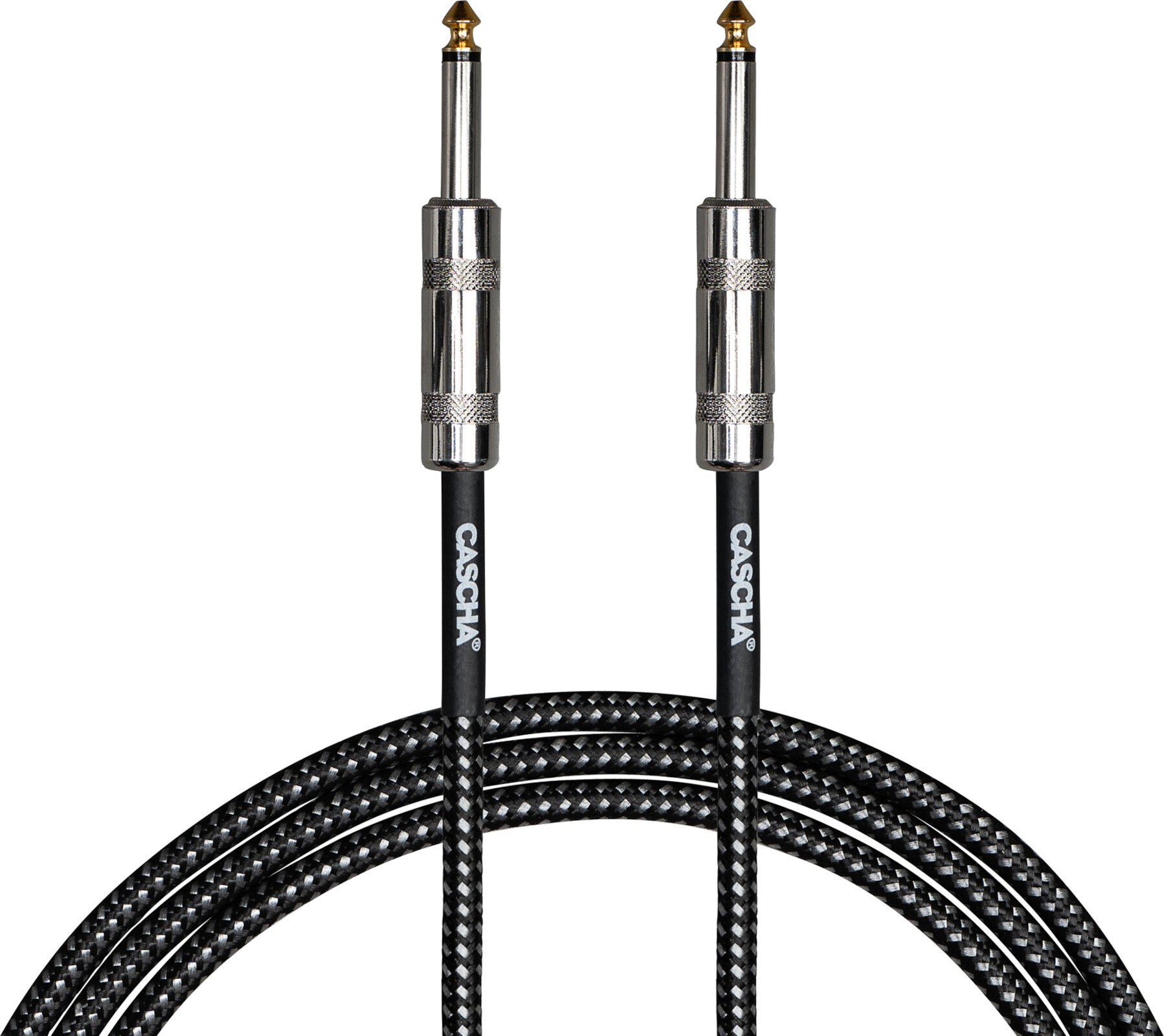 Cable de instrumento Cascha Standard Line Guitar Cable Negro 6 m Recto - Recto Cable de instrumento