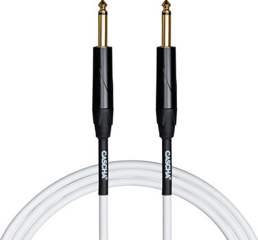 Cable de instrumento Cascha Advanced Line Guitar Cable Blanco 9 m Recto - Recto Cable de instrumento - 1
