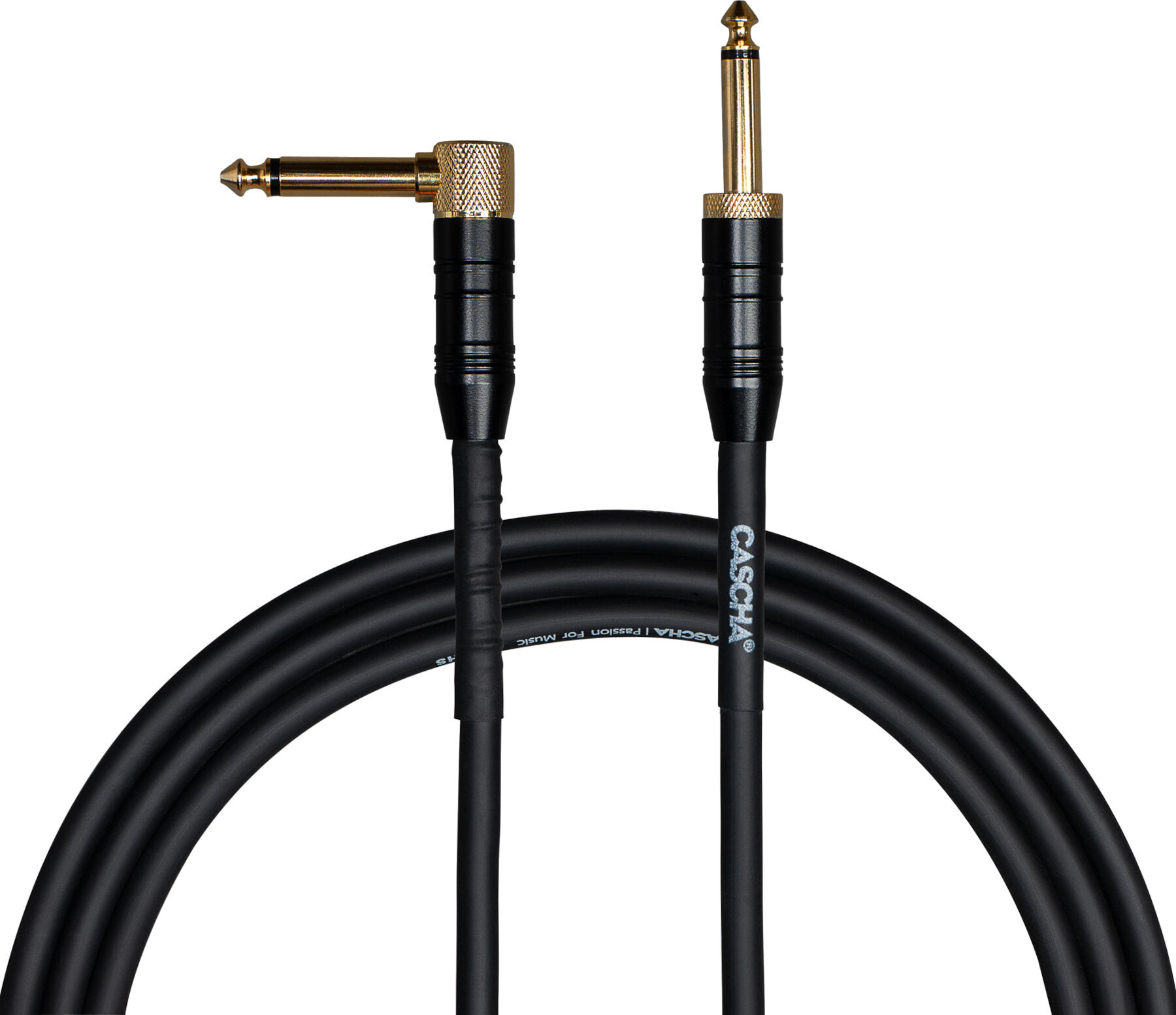 Câble d'instrument Cascha Professional Line Guitar Cable 3 m Droit - Angle Câble d'instrument