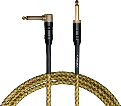 Instrument Cable Cascha Professional Line Guitar Cable 3 m Straight - Angled Instrument Cable - 1