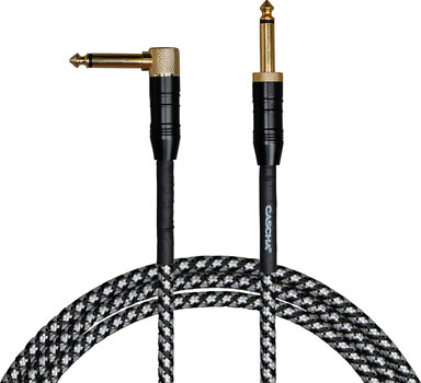 Instrument Cable Cascha Professional Line Guitar Cable Black 6 m Straight - Angled - 1
