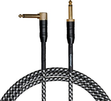 Instrument Cable Cascha Professional Line Guitar Cable Black 9 m Straight - Angled - 1