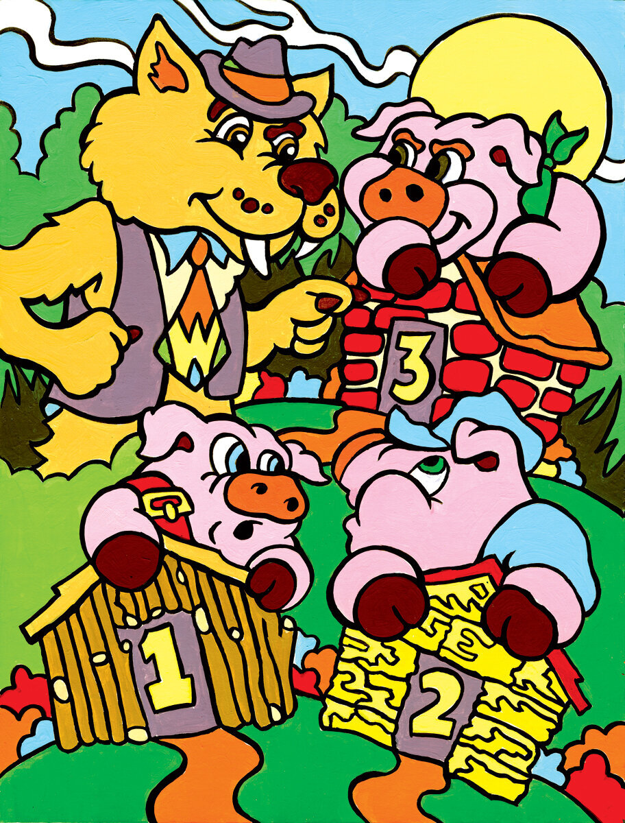 Slikanje po brojevima Royal & Langnickel Slikanje po brojevima Tri mala praščića