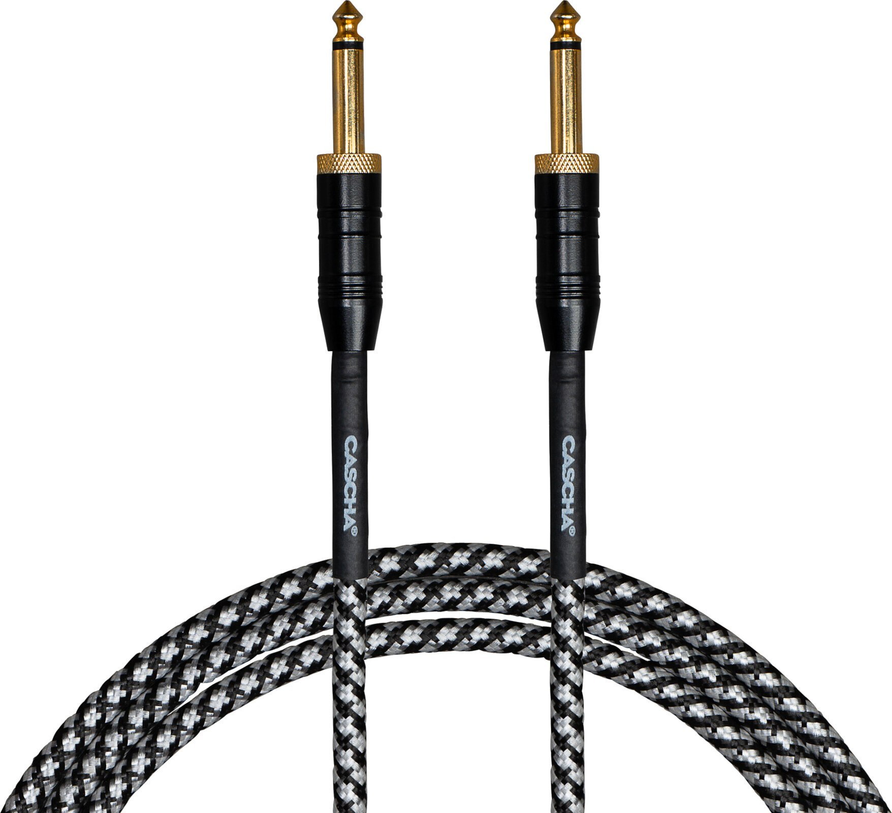Cable de instrumento Cascha Professional Line Guitar Cable Negro 9 m Recto - Recto Cable de instrumento