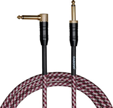 Cable de instrumento Cascha Professional Line Guitar Cable Rojo 6 m Recto - Acodado Cable de instrumento - 1