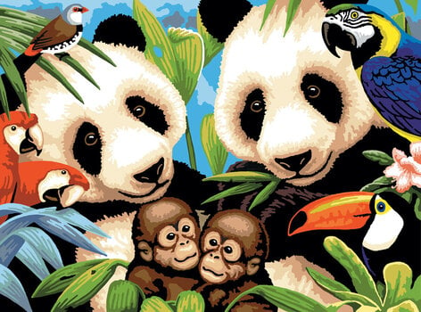 Ζωγραφική με Αριθμούς Royal & Langnickel Ζωγραφική σύμφωνα με αριθμούς Pandas And Gorillas - 1