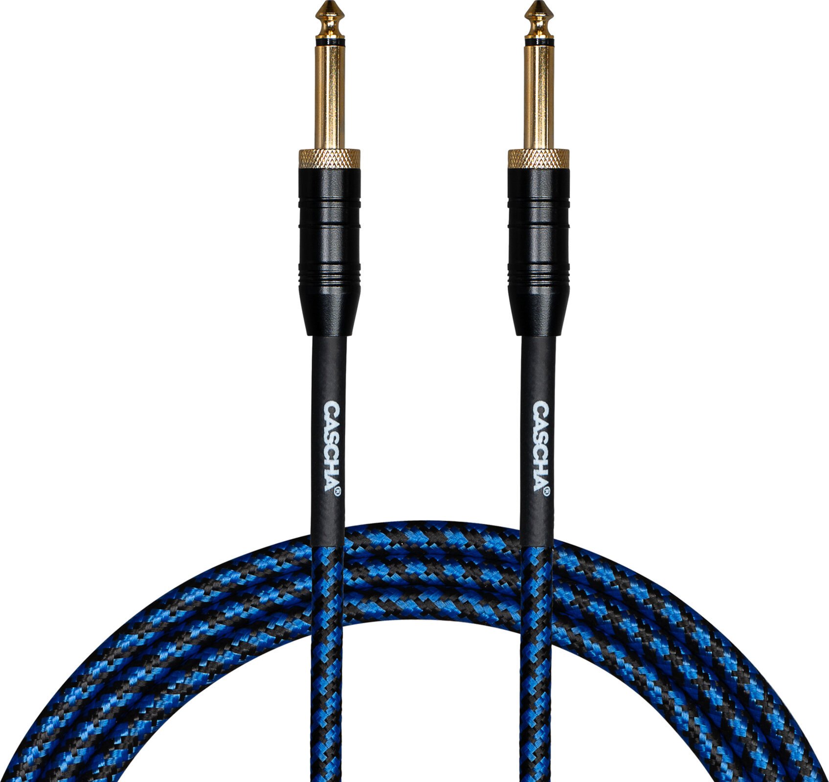 Cable de instrumento Cascha Professional Line Guitar Cable Azul 6 m Recto - Recto Cable de instrumento
