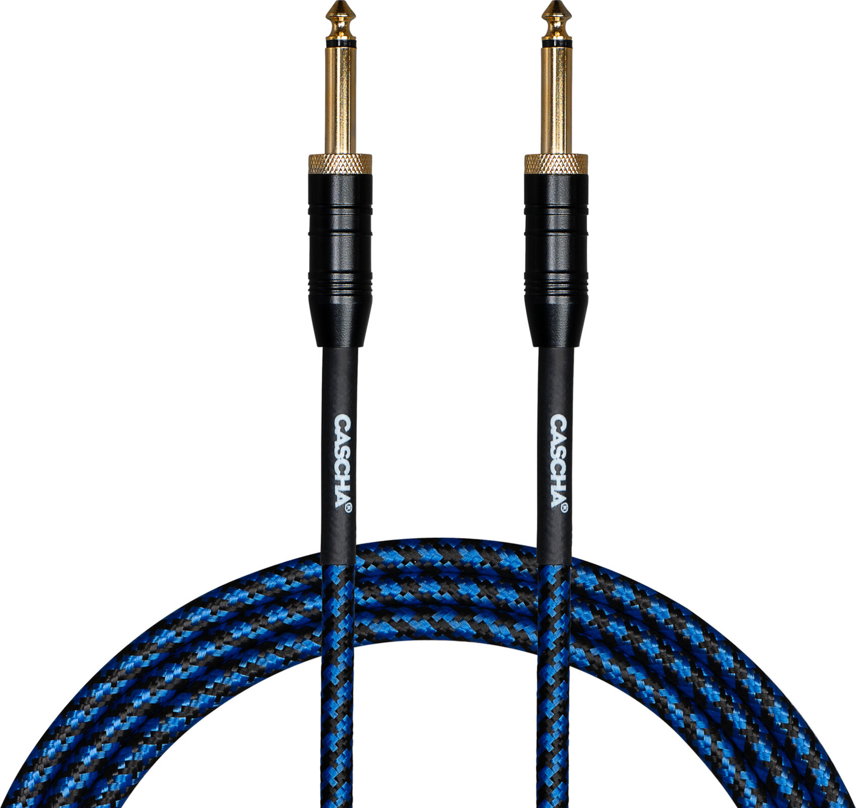 Cable de instrumento Cascha Professional Line Guitar Cable Azul 9 m Recto - Recto Cable de instrumento