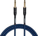 Cascha Professional Line Guitar Cable Tweed Blue 9 m Straight - Straight Instrumentinis kabelis (Kaip naujas)