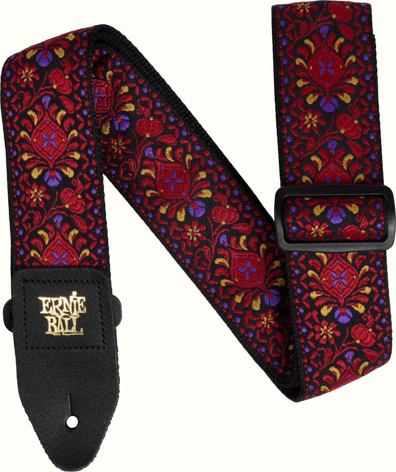 Textile guitar strap Ernie Ball Classic Jacquard Guitar/Bass Strap Textile guitar strap Crimson Royal Bloom