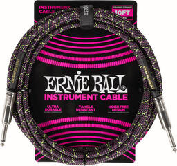Инструментални кабл Ernie Ball Braided Instrument Cable Straight/Straight Purple Python 3m Ravni - Ravni Инструментални кабл