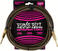 Instrument Cable Ernie Ball Braided Instrument Cable Straight/Straight Brown 3 m Straight - Straight