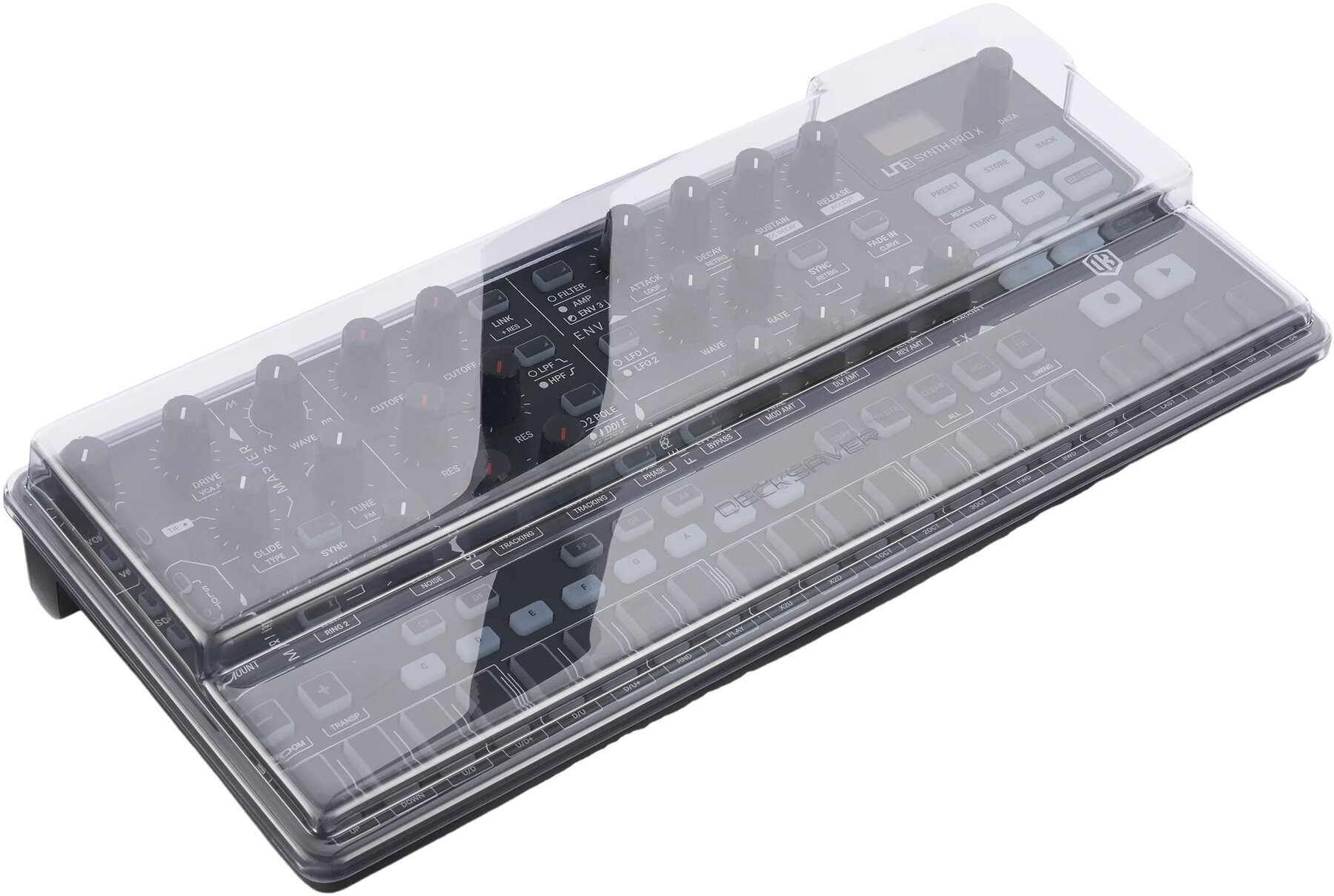 Plastic keyboard cover
 Decksaver IK Multimedia Uno Synth Pro X Plastic keyboard cover