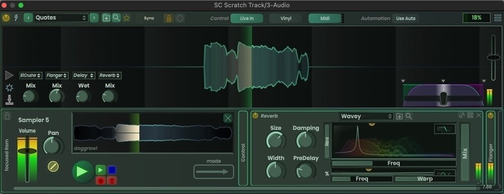 DJ program Stagecraft Scratch Track (Digitális termék)