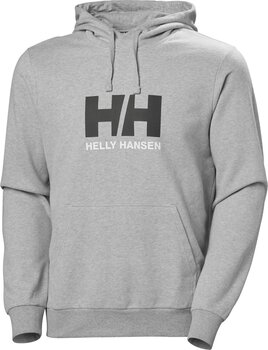 Collegepaita Helly Hansen HH Logo Hoodie 2.0 Collegepaita Grey Melange 2XL - 1