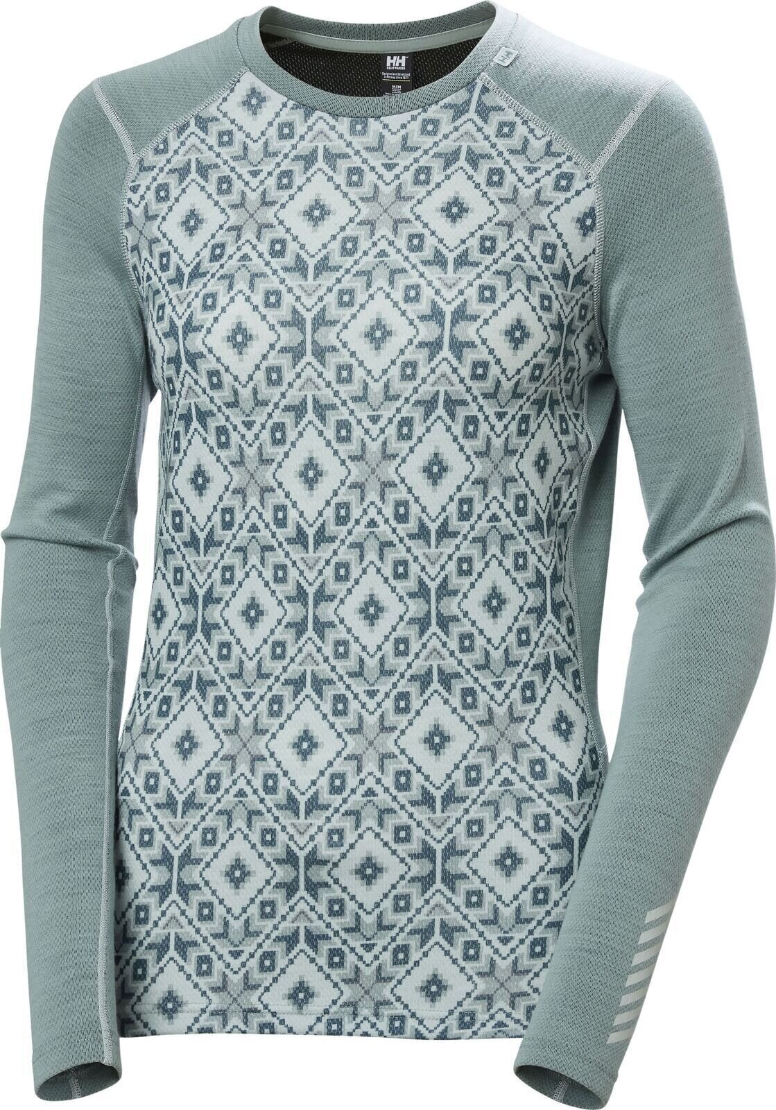 Termounderkläder Helly Hansen Women's Lifa Merino Midweight Graphic Crew Cactus Star L Termounderkläder