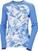 Thermal Underwear Helly Hansen Women’s LIFA Merino Midweight Graphic Long-Sleeve Crew Ultra Blue Mountain Camo L Thermal Underwear