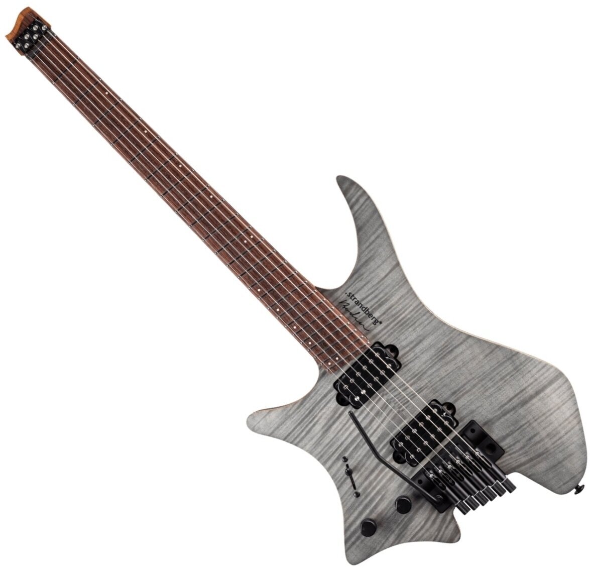 Headless gitaar Strandberg Boden Standard NX 6 Tremolo Charcoal Headless gitaar