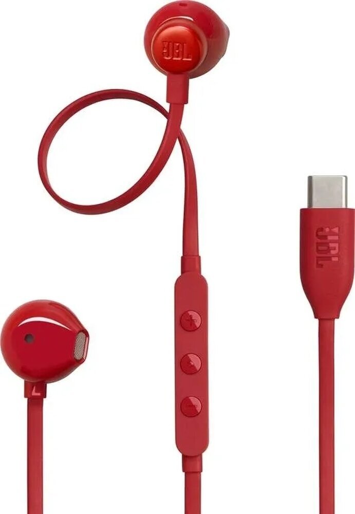 In-ear hörlurar JBL TUNE 305 USB-C Red In-ear hörlurar