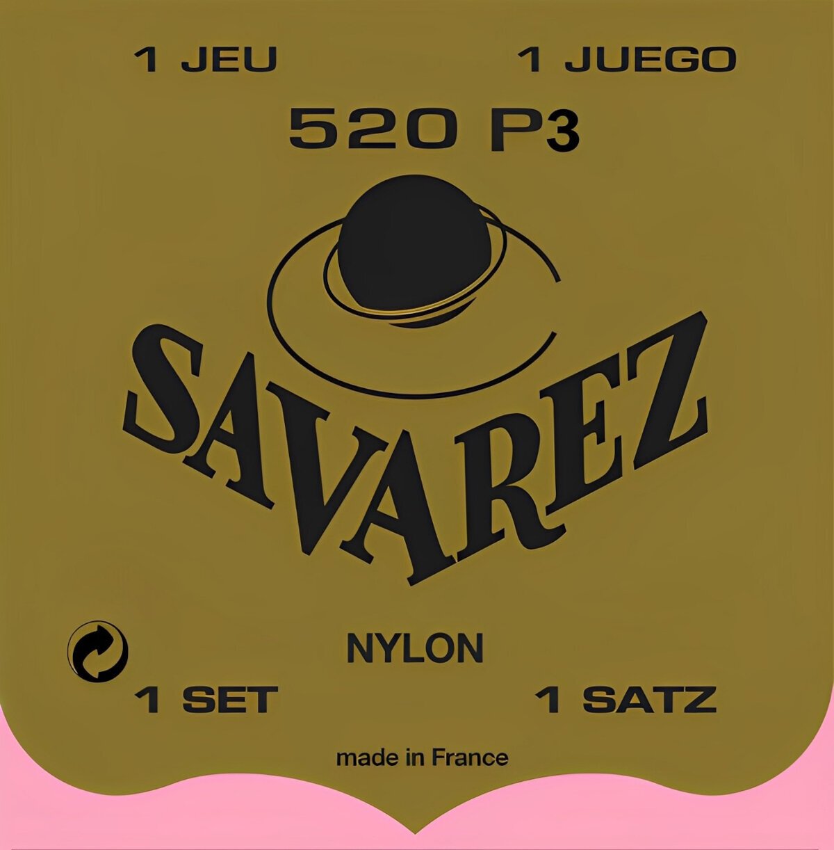 Cordes nylon Savarez 520P3 Cordes nylon