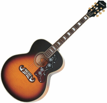Jumbo akoestische gitaar Epiphone EJ-200 Vintage Sunburst - 1