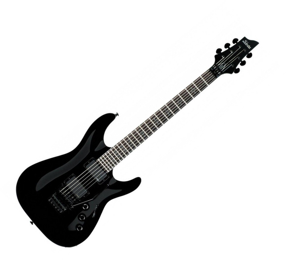 Electric guitar Schecter C1 Hellraiser FR Black