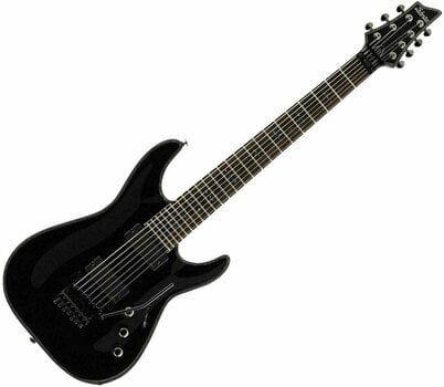 7-string Electric Guitar Schecter Hellraiser C-7 FR Black - 1