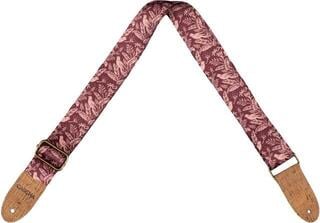 Ukulele Strap Cascha CUS-VC1 Vegan Cork Ukulele Strap Mauve Birds