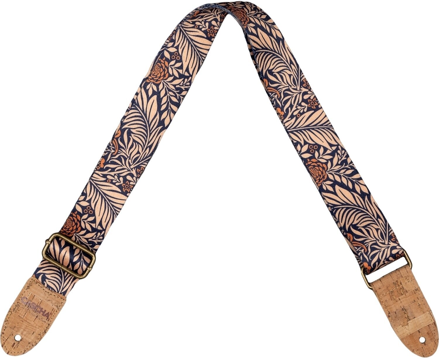 Ukulele Strap Cascha CUS-VC6 Vegan Cork Ukulele Strap Midnight Jungle