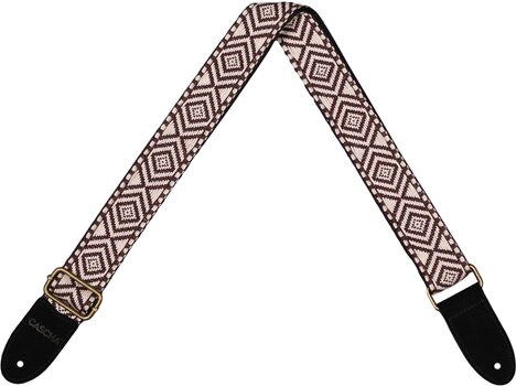 Correa de ukelele Cascha CUS-JW6 Jacquard Correa de ukelele Ethnic Brown & White - 1