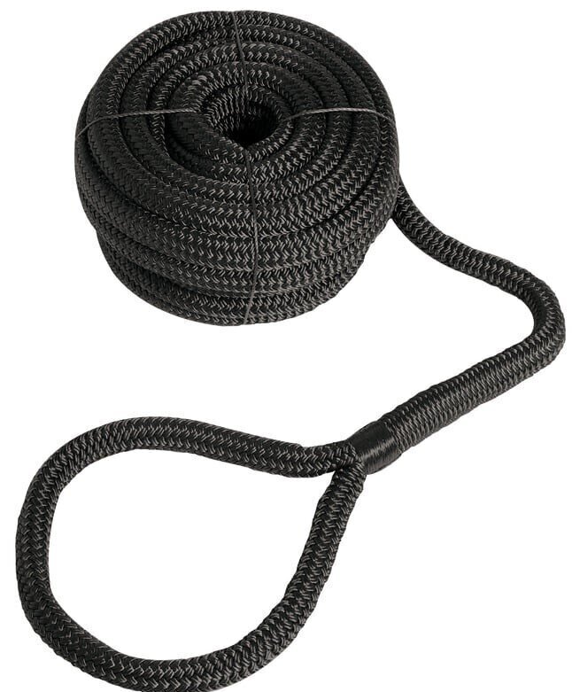 Mooring Rope Osculati High Strength Eye-Spliced Black 10 mm 6 m Mooring Rope