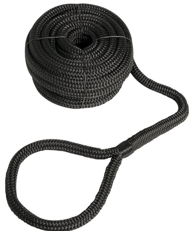 Mooring Rope Osculati High Strength Eye-Spliced Black 16 mm 11 m Mooring Rope