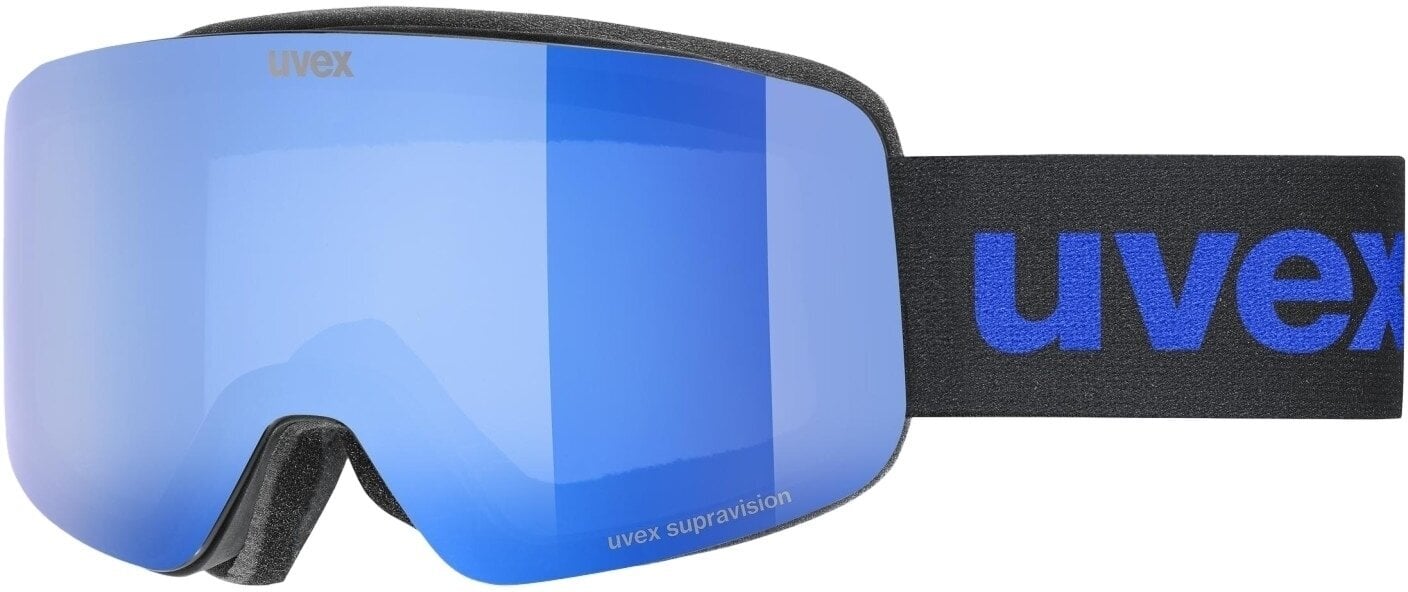 Skibriller UVEX Pwdr FM Black Mat/Mirror Blue Skibriller