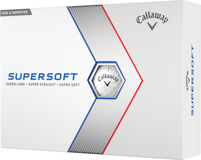 Нова топка за голф Callaway Supersoft 2023 White Slovak Flag Нова топка за голф