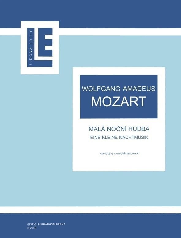 Nuty Bärenreiter Malá noční hudba Nuty