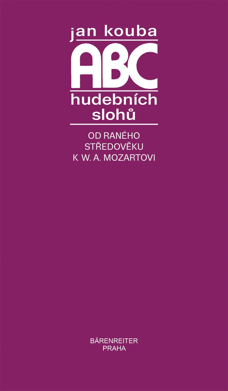 Teoria musical Bärenreiter ABC hudebních slohů Teoria musical