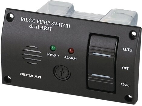 Bootschakelaar, tuimelschakelaar Osculati Switch Panel with Audible Alarm for Bilge Pumps 12 / 24 V Bootschakelaar, tuimelschakelaar - 1