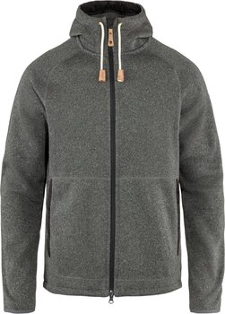 Friluftsliv huvtröja Fjällräven Övik Fleece Dark Grey 2XL Friluftsliv huvtröja - 1