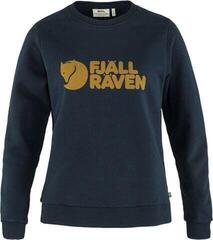 Outdoor Hoodie Fjällräven Logo Sweater W Dark Navy/Chestnut