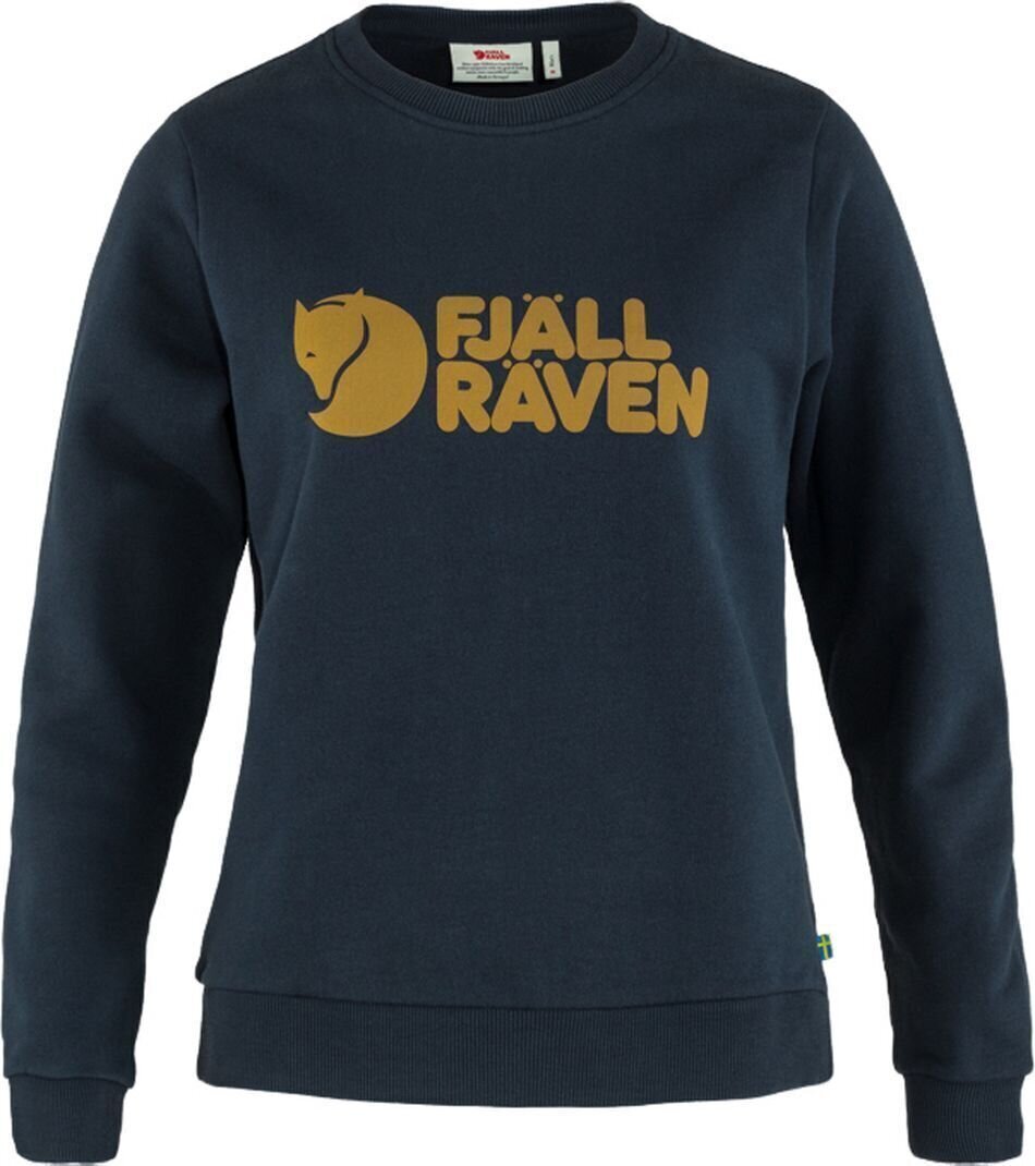 Outdoor Hoodie Fjällräven Logo Sweater W Dark Navy/Chestnut XS Outdoor Hoodie